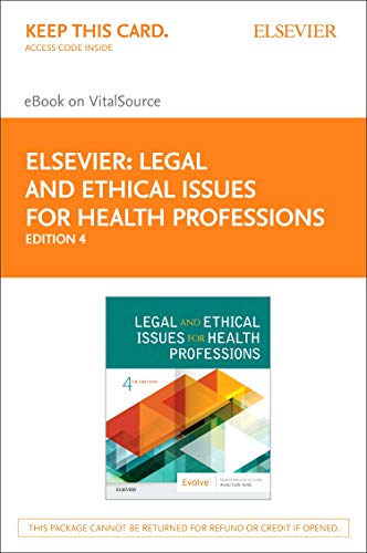 LEGAL AND ETHICAL ISSUES FOR HEALTH PROFESSIONS EBOOK 